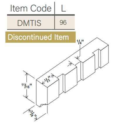 Shaker White Dentil Moulding (DMTIS)