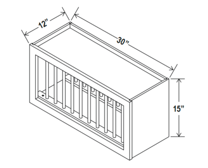 Plate Rack 30"W 15"H