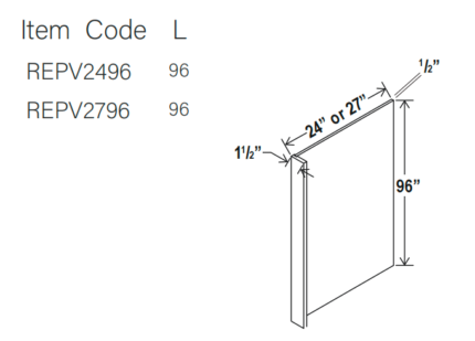 Refrigerator End Panel
