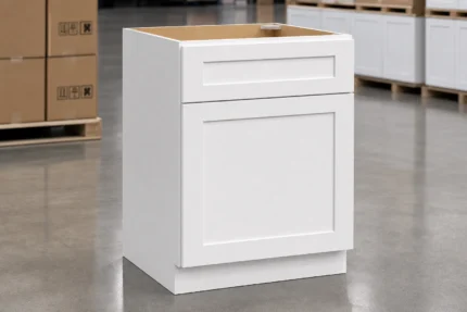 Shaker White Base Cabinet Single Door
