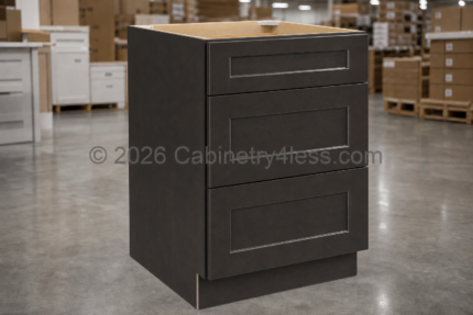 Aspen Charcoal Three Drawer Base