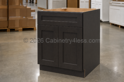 AC-DCSF42 - Aspen Charcoal Corner Sink Base Front (DCSF42)