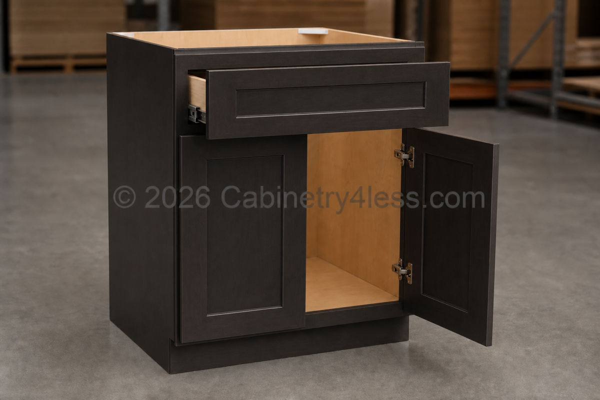 AC-DCSF42 – Aspen Charcoal Corner Sink Base Front (DCSF42)