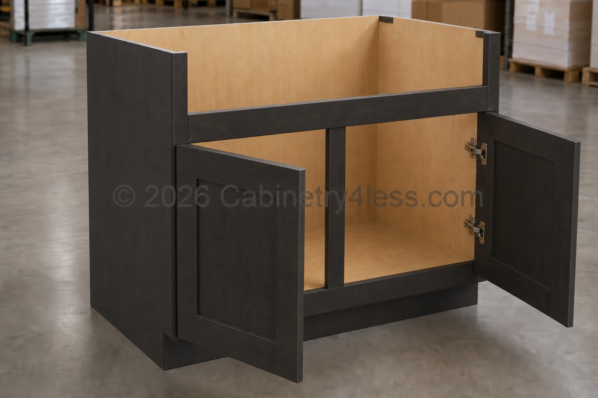 AC-FSB36 – Aspen Charcoal Farmhouse Sink Base (FSB36)