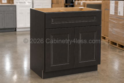 Aspen Charcoal Vanity Sink Base 24"/27"W