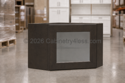 AC-DCW2412GD – Aspen Charcoal Diagonal Corner Wall Glass Door 24″W 12″H