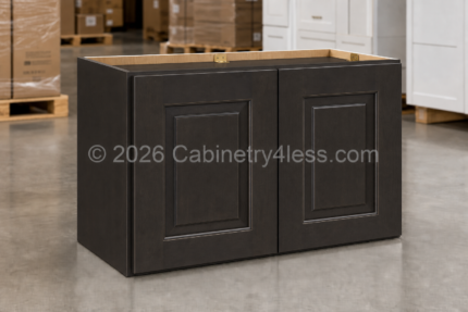 Aspen Charcoal Wall Cabinet Double Doors 18"H