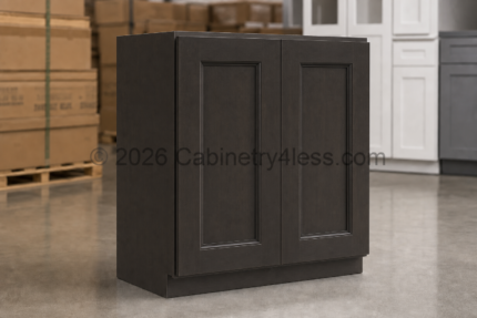 Aspen Charcoal Wall Cabinet Double Doors 24″H