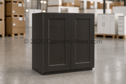 Aspen Charcoal Wall Cabinet Double Doors 30″H