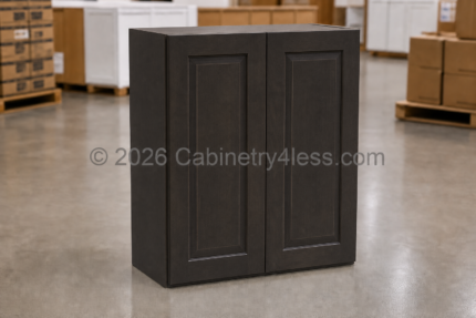 Aspen Charcoal Wall Cabinet Double Doors 42″H