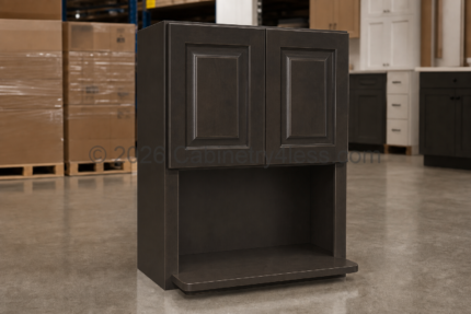Aspen Charcoal Microwave Wall Cabinet 30″W
