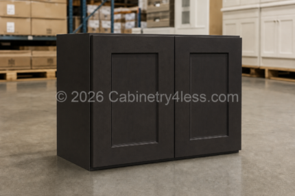 Aspen Charcoal Refrigerator Wall Cabinet Double Doors 33"W
