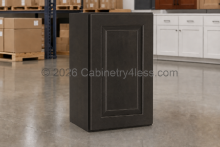 Aspen Charcoal Wall Cabinet Single Door 30″H