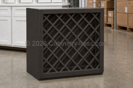 Aspen Charcoal Wine Rack 30″W