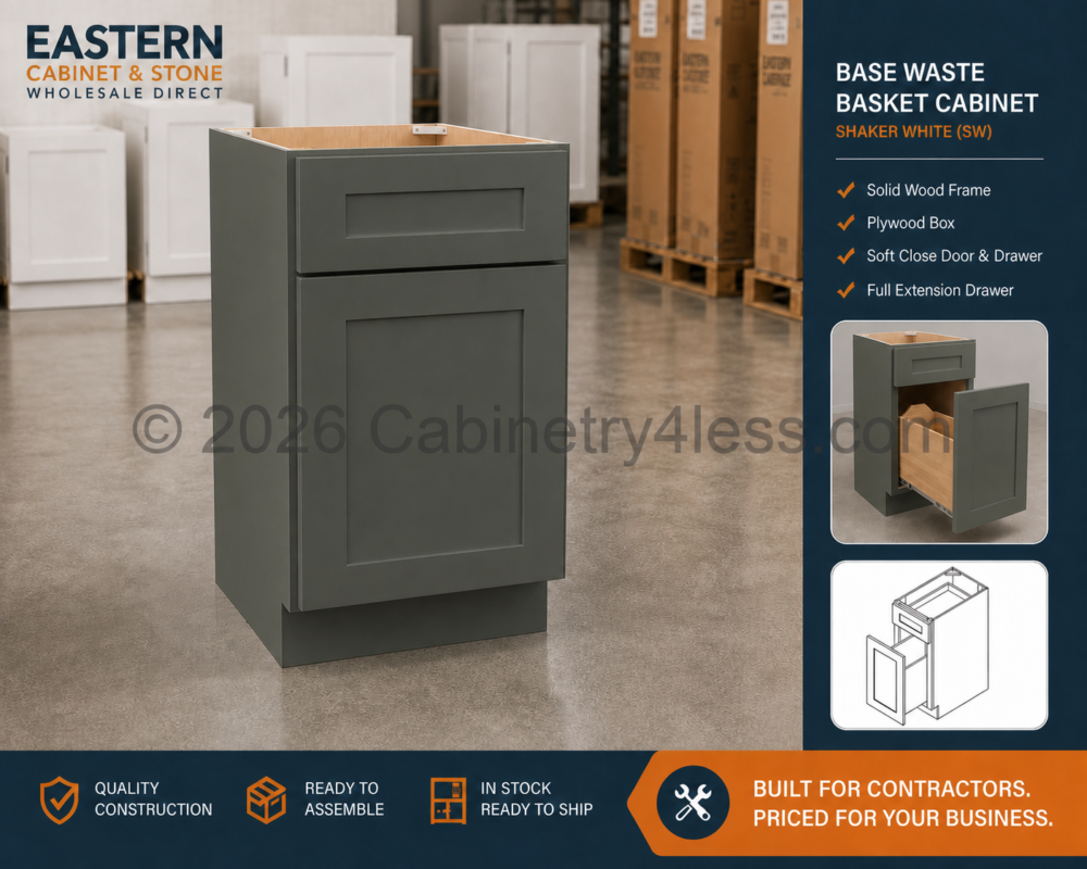 AG-BWB18 – Aston Green Base Waste Basket Cabinet (BWB18)