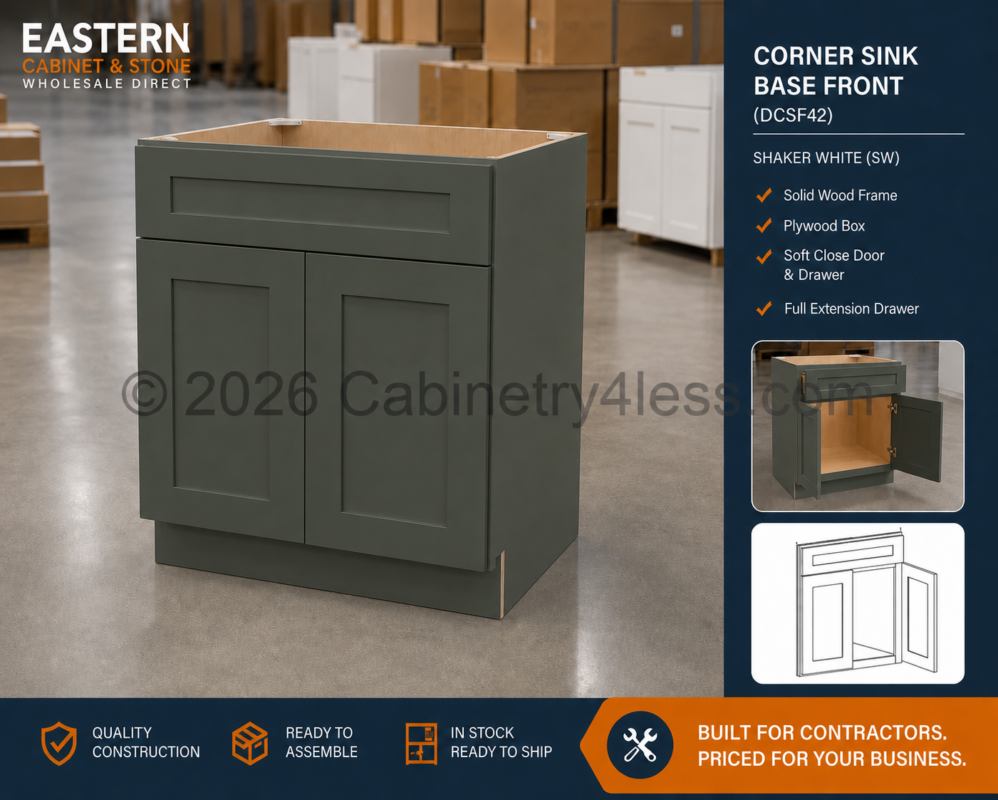 AG-DCSF42 – Aston Green Corner Sink Base Front (DCSF42)