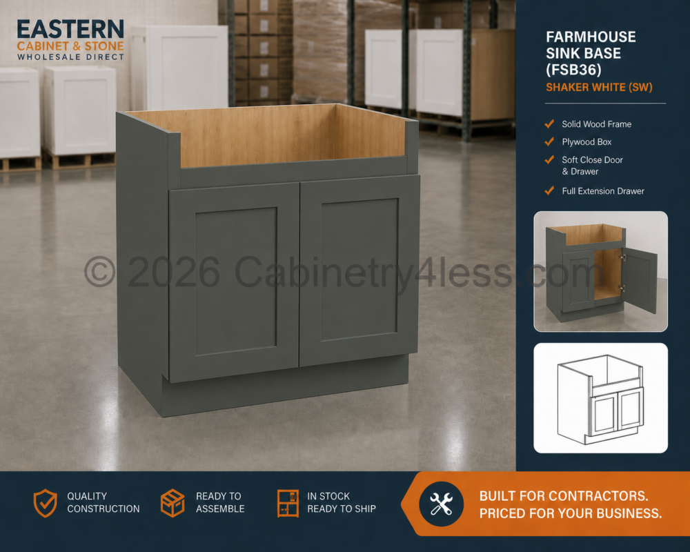 AG-FSB36 – Aston Green Farmhouse Sink Base (FSB36)
