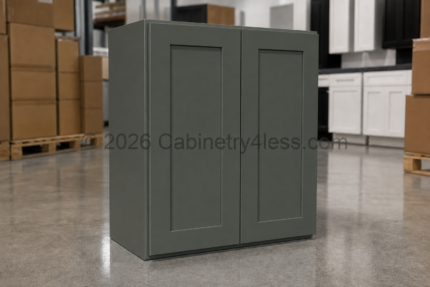 Aston Green Wall Cabinet Double Doors 36"H