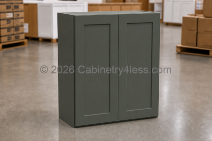 Aston Green Wall Cabinet Double Doors 42"H