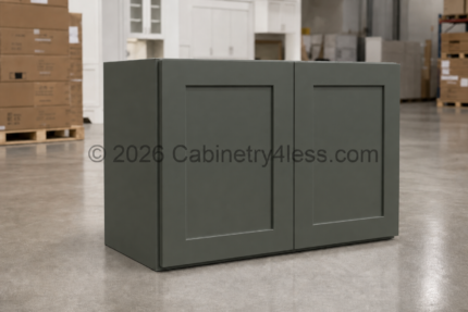 Aston Green Refrigerator Wall Cabinet Double Doors 30″W