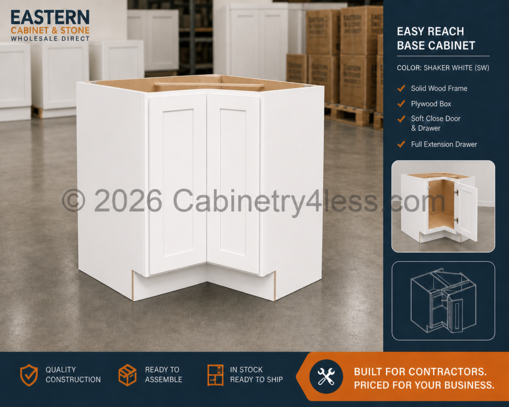 Aspen White Easy Reach Base Cabinet
