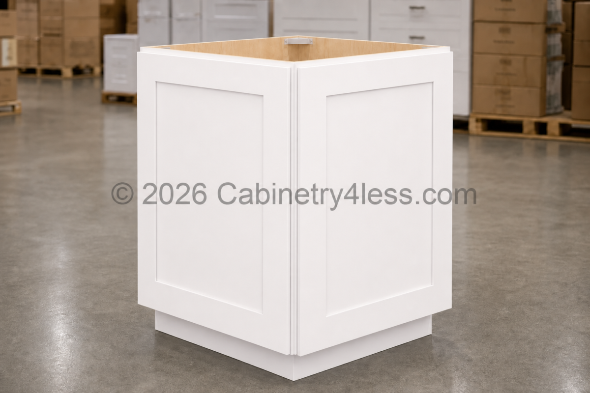 AW-BEC24 – Aspen White Base End Cabinet (BEC24)