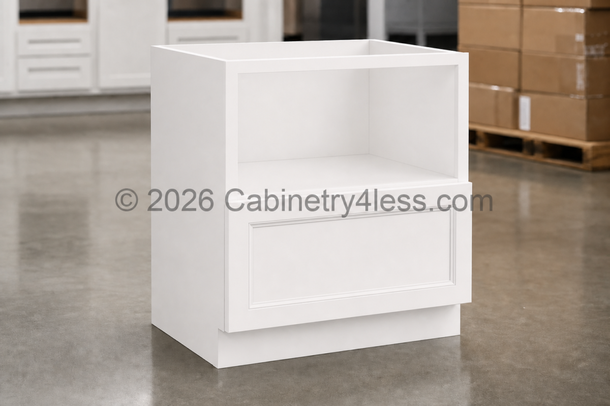 Aspen White Microwave Base Cabinet