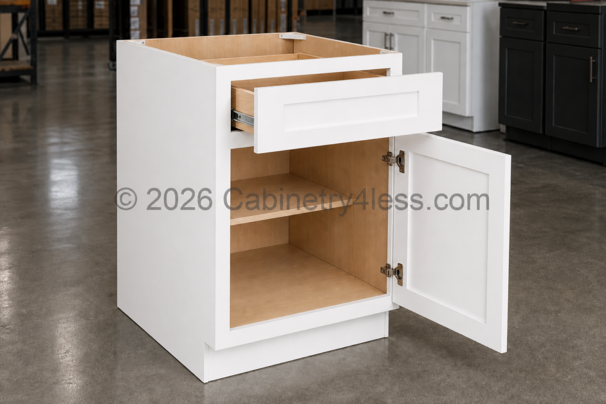 Aspen White Base Cabinet Single Door