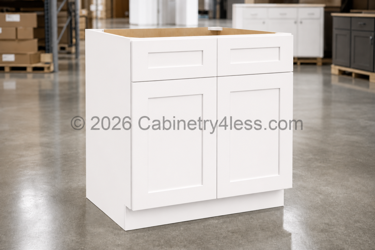 Aspen White Sink Base 30″/33″/36″W