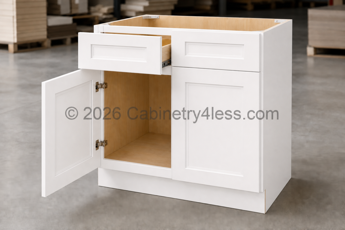 Aspen White Sink Base 30″/33″/36″W