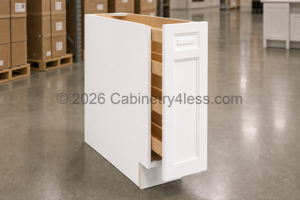 Aspen White Spice Pull Base Cabinet