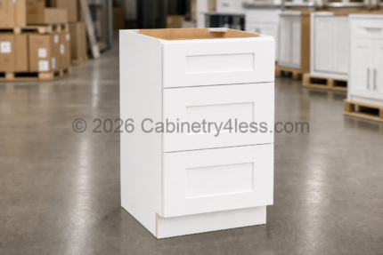 Aspen White Vanity Drawer Base Cabinet
