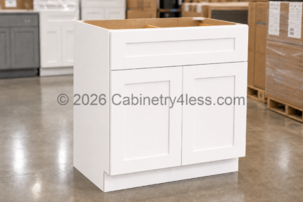 Aspen White Vanity Sink Base 24″/27″W