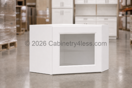 AW-DCW2412GD – Aspen White Diagonal Corner Wall Glass Door 24″W 12″H