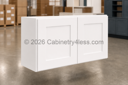 Aspen White Wall Cabinet Double Doors 12″H