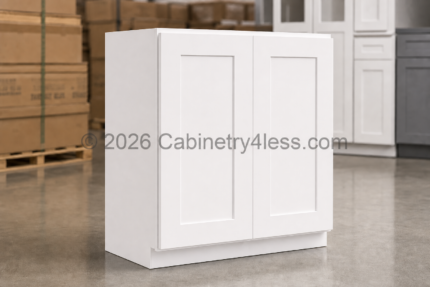 Aspen White Wall Cabinet Double Doors 24″H