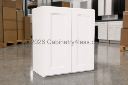 Aspen White Wall Cabinet Double Doors 36″H