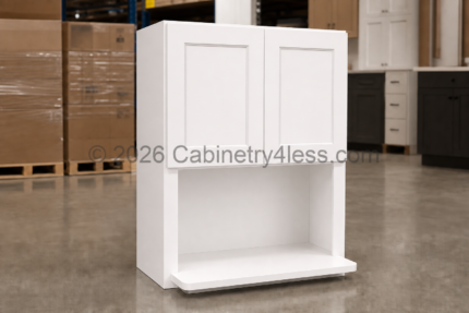 Aspen White Microwave Wall Cabinet 30″W