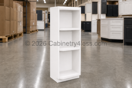 Aspen White Open End Shelf 6″W