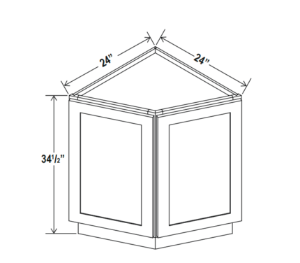IB-BEC24 - Iron Black Base End Cabinet (BEC24)