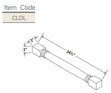 IB-CLDL - Iron Black Classic Decorative Leg (CLDL)