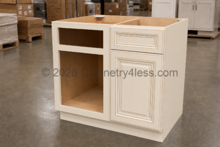 Charleston White Blind Corner Base Cabinet