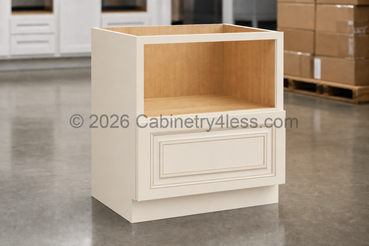 Charleston White Microwave Base Cabinet
