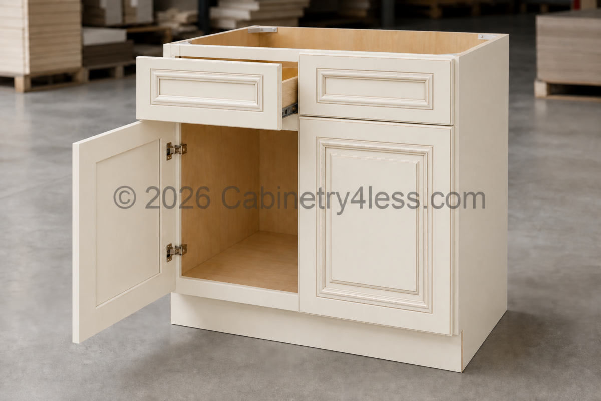 Charleston White Sink Base 30″/33″/36″W