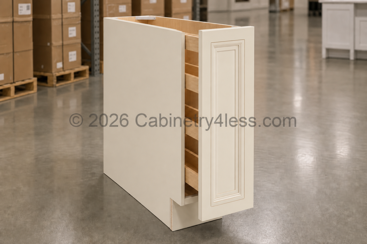 Charleston White Spice Pull Base Cabinet