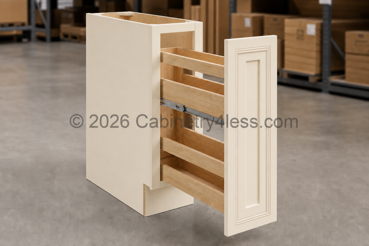 Charleston White Spice Pull Base Cabinet