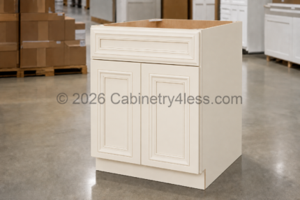 CW-DCSF42 – Charleston White Corner Sink Base Front (DCSF42)