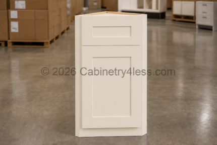 Charleston White Angle Wall Cabinet 12"W