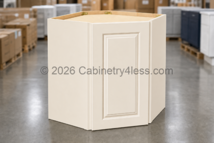 Charleston White Diagonal Corner Wall Single Door 24"W