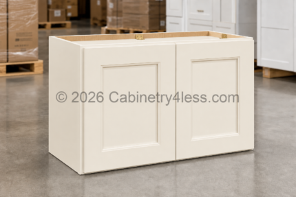 Charleston White Wall Cabinet Double Doors 18"H